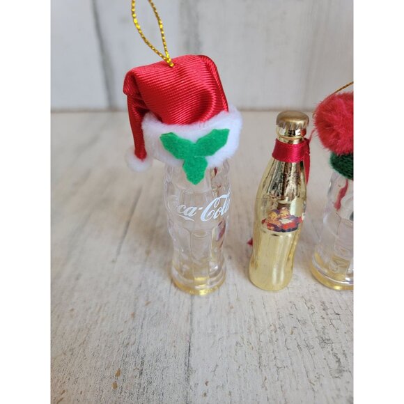 Vintage coke bottle set ornament Xmas cola variety unique - Picture 3 of 7